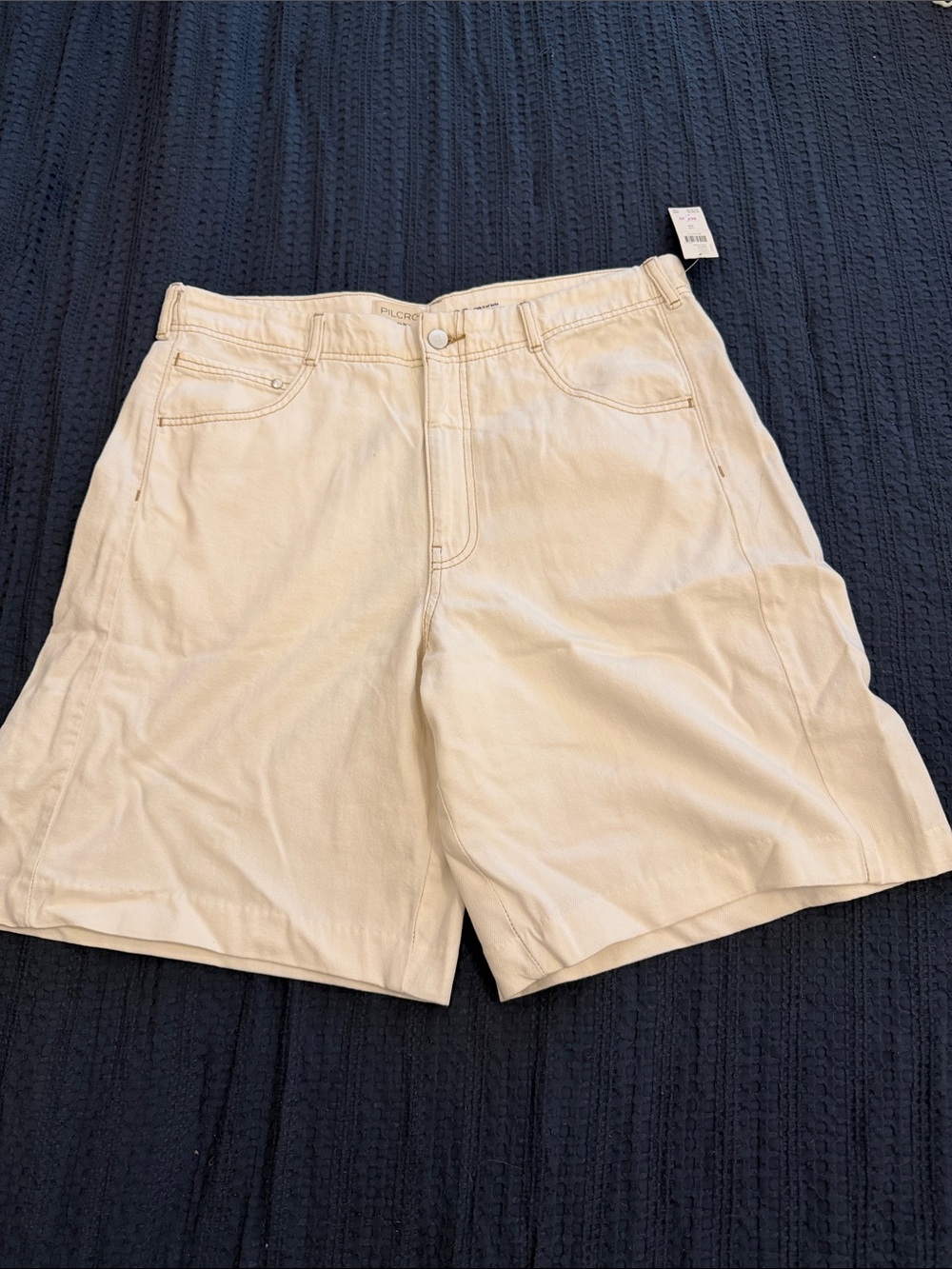 Anthropologie Pilcro Ivory Shorts